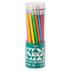 Tamsaa 三角握把橡皮擦鉛筆 2B, 1個, 混色