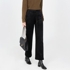 모이르벨라 여성용 코듀로이 벨벳와이드 기모 팬츠