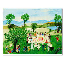 Momofix Painting 帆布框鑽石畫 40 x 50 cm, 摩西奶奶 生日蛋糕(DJ05), 1個