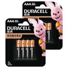 DURACELL 金頂 經典鹼性電池 4號, 4入, 2組