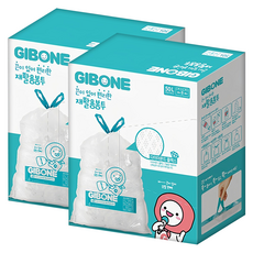 Gibone 附繩便利回收袋, 50L, 120入