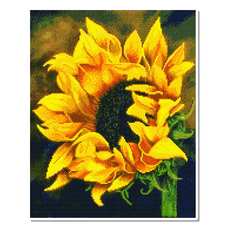 Momofix Painting 帆布畫框 鑽石畫 40 x 50 cm, 盛開的向日葵(DI02), 1個