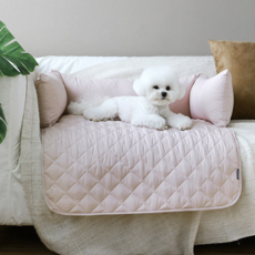 Decoone Earth 超細纖維狗沙發墊 + 棉, 粉色