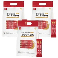 Jungwonsam 6年根紅蔘活力365 100入, 3個, 1kg