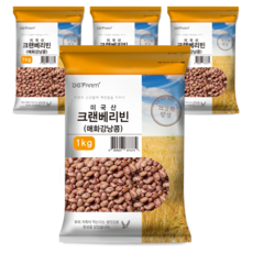 대구농산 건강한 밥상 크랜베리빈 매화강낭콩, 1kg, 4개