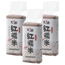 池上多力米 池上大地紅糯米 1kg, 原住民農作物珍品, 3包