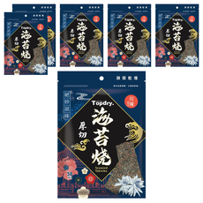 TOPDRY 頂級乾燥 厚切海苔燒 川辣, 50g, 6包