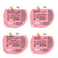 Jjangjuk 孩童常溫副食品粥 8~9個月適用, 韓牛蔬菜粥口味+鍋巴山藥粥口味+白肉魚櫛瓜粥口味+雞肉粥口味, 640g, 1組