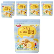 베베스트 유아용 처음에 사르르 옥수수 콘칩 과자, 옥수수맛, 25g, 6개