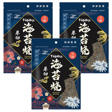 TOPDRY 頂級乾燥 厚切海苔燒 川辣, 50g, 3包