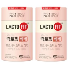 Chong Kun Dang 鍾根堂 LACTO-FIT LACTO-FIT益生菌粉隨身包 60條入, 60條, 120g, 2罐