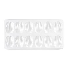 Hanomad 瑪德蓮不沾塗層12格烤盤 白色, 1個