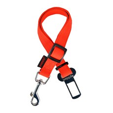 퍼피아 강아지 차량용 심플 안전 벨트 리드, 레드, 1개