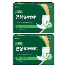 디펜드 남녀공용 안심 일자형 패드 성인기저귀, 30개입, 2개