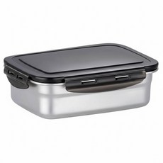 小麥購物 304不銹鋼保險盒 長方形 L1281 1.8L, 容器 + 蓋子, 1個