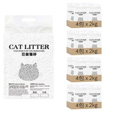 CAT LITTER 豆腐貓砂, 2kg, 竹炭, 16包