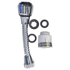 增壓旋轉水龍頭 萬向/萬象 防濺/水龍頭花灑/省水/增壓/360度水龍頭, 200 x 65 x 40mm, 1個