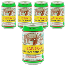 CAP KAKI TIGA Apel蘋果清涼水 蘋果味清涼飲料, 320ml, 5罐