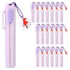 iiGEN 小鑰匙圈滑動橡皮擦, 紫色, 20個