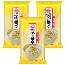 오뚜기옛날 국수 치자소면, 900g, 3개