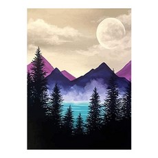 Daysoy 神秘幻想 DIY 鑽石畫套組 20 x 30 cm, 05 山景, 1套