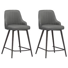 GAGU FEELING 家具風格 CIEL 吧檯椅, 灰色 + 黑色, 2個