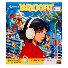 EDIFIER 無線降噪耳罩耳機/藍牙耳機/全罩耳機 漫畫包裝版, W800BT Pro, 象牙白