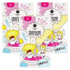 nailmatic KIDS 粉紅啵啵沐浴鹽, 富含維生素E和甜杏仁油，搭配洋甘菊萃取物, 60g, 3包