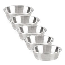 STA AMi 韓國製不鏽鋼醬料碟 4號, 單色, 5個