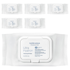 미샤 수퍼 아쿠아 울트라 히알론 클렌징 오일 티슈, 30매입, 6개