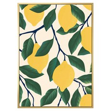 奶油檸檬黃 II 掛畫, 金色