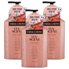 럽센트 바디 스크럽 워시 플라워마켓 화이트튤립향, 500ml, 3개