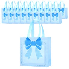 Maket Gamseong 大蝴蝶結托特不織布袋, 20個, 藍色