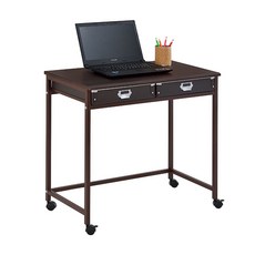 暘晟 抽屜滑輪桌 62 x 45 x 72cm 黑色 - 附滑輪、抽屜收納, 1個