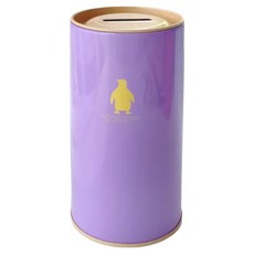Modian 居家裝飾紙鈔迷你圓形存錢筒, 紫色, 1個