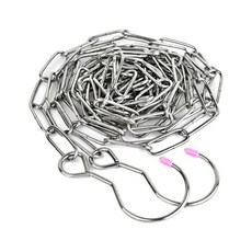 德利生活 不鏽鋼防風萬用晾曬鏈 5M, 銀色, 1條