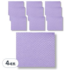 IrangIrang 纖維素瑞典抹布 紫色, 10入, 4套