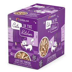 웨루바 캣츠인더키친 러브 미 텐더 주식파우치, 닭+참치, 85g, 12개