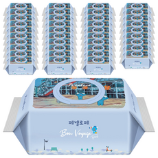 페넬로페 아기물티슈 본보야지 퐁피두 캡형, 75g, 70매, 40세트