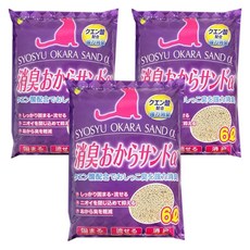 Super Cat 超級貓 阿爾法豆腐貓砂 6L (細顆粒), 日本暢銷品牌, 豆腐渣製造, 添加檸檬酸除臭, 3袋