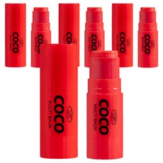 르브레 아동용 코코 멀티밤 루즈, 4개, 6.7g