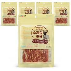 더주스 수제의여왕 강아지 간식, 연어스테이크, 70g, 5개