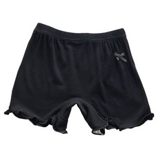 愛北鼻 女童防走光安全褲, 親膚透氣, 彈性腰圍, 多色可選, 舒適安全, 130碼, 黑色