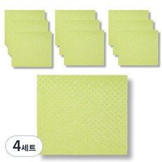 Yirang Yirang 纖維素瑞典抹布 蘋果綠, 10入, 4套