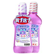 Day and Night 德恩奈 兒童防蛀漱口水 葡萄口味 500ml + 加贈500ml, 1組