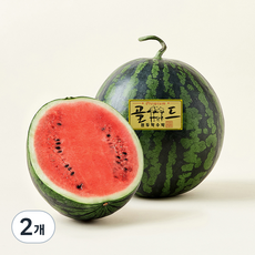 원두막 수박 골드, 5kg 이상, 2개