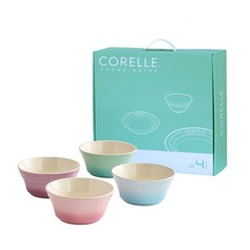 CorelleCoordinates 麵碗 4件組, 綠色 + 藍色 + 紫色 + 粉紅色, 1個