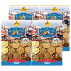 Albert Premier 比利時金幣巧克力，俄羅斯原裝空運來台，細膩口感，多層次風味，頂級可可豆製成, 300g, 4袋