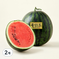 원두막 수박 골드, 7kg 이상, 2개