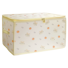 防水磨砂棉被衣物收納袋 收納箱, 印花小貓, 1個